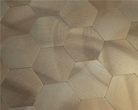 Carrelage en mosaïque métallique et aluminium, écorce et bâton, pour décoration murale