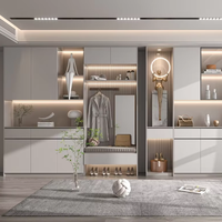 Mueble de Entrada Moderno Personalizado Lesso Home, Mueble Integrado para Sala de Estar, Estilo Moderno, Venta al por Mayor para Villas