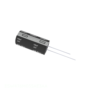 Condensador de orificio pasante original de 47 uF, aluminio, radial, 105°C, ESW476M035AE3AA - Product Image 1