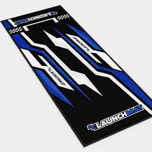 Karpet sepeda unik bahan nilon tikar garasi untuk sepeda sepeda motor parkir rumbai Jacquard pola baru dikepang - Product Image 6
