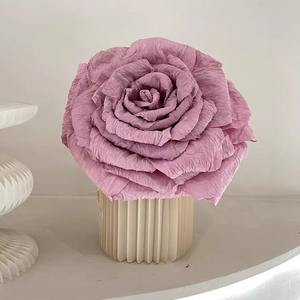 Vente directe d'usine, fleurs géantes en papier, rose en papier pour la décoration de <span class=keywords><strong>fond</strong></span> de mariage - Product Image 5