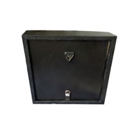Cadre photo carré en MDF noir et marron, fait main, style moderne et créatif, 4 tailles en 1, avec passe-partout