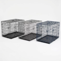 Cage pour chien robuste en treillis métallique soudé, pliable et portable, pour extérieur et intérieur, avec plateau – Vente en gros