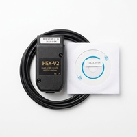 Herramienta de Diagnóstico V25.3 HEX V2 VCDS ATMEGA162 FT232, Escáner de Automóviles OBD2, Versión en Inglés para Audi VW, Lector de Códigos OBD2, Sistema Completo