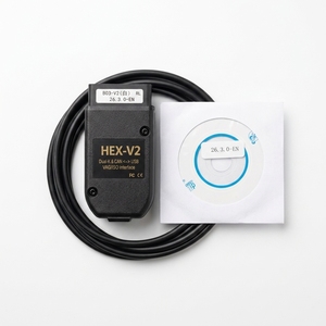 Herramienta de Diagnóstico V25.3 HEX V2 VCDS ATMEGA162 FT232, Escáner de Automóviles OBD2, Versión en Inglés para Audi VW, Lector de Códigos OBD2, Sistema Completo - Product Image 1