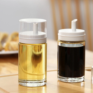 100ml Glass Oil <b>Bottle</b> <b>Mini</b> Soy Sauce Organizer Leak Proof Shaker Cooking Seasoning Oil Dispenser Container Kitchen Supplies - Product Image 3
