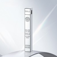 Cadeaux de bonne dame briquet compact en alliage de zinc doré flamme nue nouveauté conception petit allume-cigare meule silex gaz
