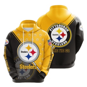 pittsburgh steelers full zip moletom com capuz