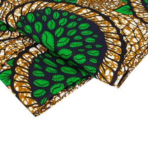 Pagne sáp de holandais 100 coton nerderlands phi sáp de hollandais in vải 6 yards - Product Image 2