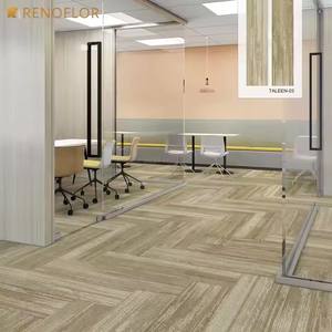 Toptan ev kapalı kesim kazık naylon minderli kendini PVC yapıştırıcısı arka halı zemin duvar için duvar halısı kiremit - Product Image 2