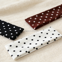 Nouveaux Bandeaux Élastiques Confortables en Tissu à Pois Colorés pour Femmes, Idéaux pour le Yoga, le Sport, le Maquillage, le Quotidien, la Course et le SPA