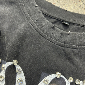 Streetwear Fashion Print Logo Men's <b>Rhinestone</b> Acid Wash Tank <b>Top</b> Gym Wear Tank <b>Top</b> Gym Sleeveless T-Shirt Applique Vest for Men - Product Image 4