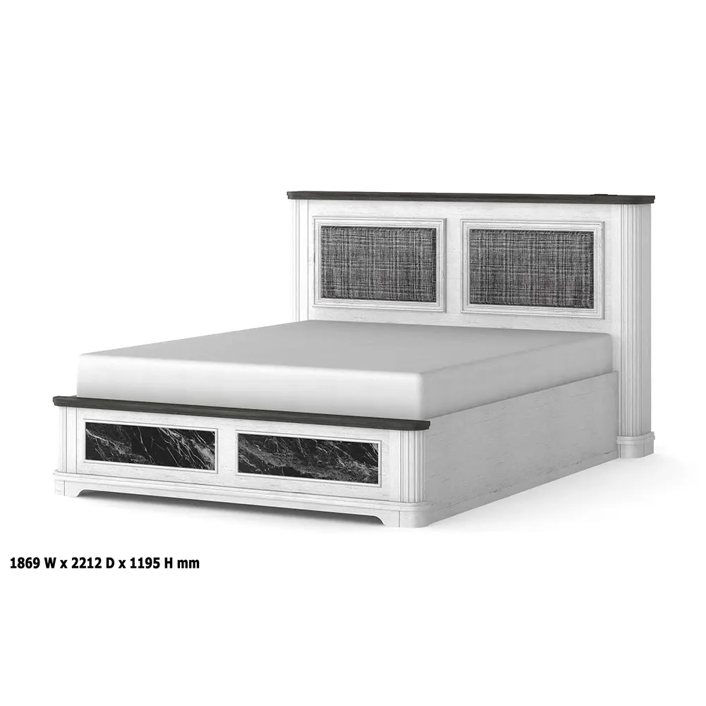 उच्च गुणवत्ता वाले बेडरूम फर्नीचर सेट mdf प्लेटफ़ॉर्म बिस्तर नरम बैकरेस्ट के साथ नरम बैकरेस्ट के साथ