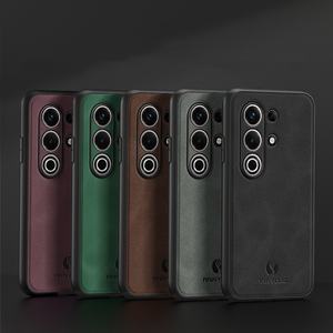 Itel S26Ultra用 磁気マットシープスキンテクスチャレザー耐衝撃バックケース Itel S25 Ultra 4G/S686LN用 ソフトTPUバンパー - Product Image 1