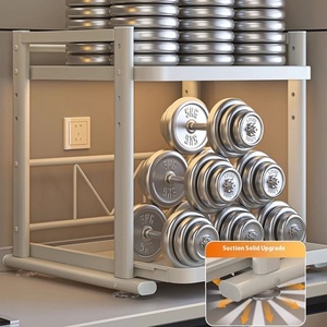 Support de rangement multifonctionnel en acier inoxydable pour cuiseur à riz pour armoires de cuisine <span class=keywords><strong>micro</strong></span>-ondes - Product Image 4