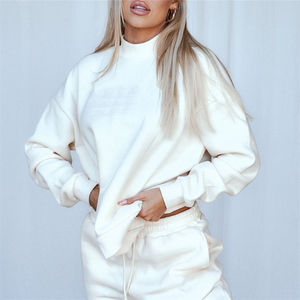 Felpe con Cappuccio da <span class=keywords><strong>Donna</strong></span> Personalizzate con Logo Ricamato, in Spugna Francese, Cotone Pesante, <span class=keywords><strong>Felpa</strong></span> Oversize Invernale in Pile - Product Image 4