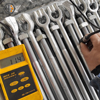 Tige d'ancrage au sol galvanisée haute résistance pour la construction de lignes électriques et les télécommunications