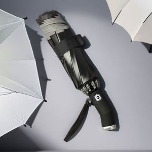 Parapluies pliants LED de voyage promotionnels avec logo personnalisé, parapluie LED noir de nuit, cadeau d'affaires, parapluie LED le plus vendu - Product Image 1
