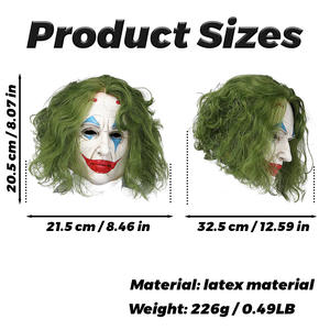 Nueva máscara <span class=keywords><strong>de</strong></span> <span class=keywords><strong>Batman</strong></span> Jack, máscara <span class=keywords><strong>de</strong></span> Joker, máscaras <span class=keywords><strong>de</strong></span> payaso <span class=keywords><strong>de</strong></span> Halloween, tocado <span class=keywords><strong>de</strong></span> látex <span class=keywords><strong>de</strong></span> pelo verde, juego <span class=keywords><strong>de</strong></span> rol, juguete <span class=keywords><strong>de</strong></span> terror aterrador, decoración <span class=keywords><strong>de</strong></span> Festival - Product Image 3