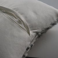 Coussin chaud en fourrure de chèvre, pour canapé, coussin carré court, personnalisé, mode luxe,