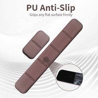 Ensemble de tapis de souris ergonomique personnalisé marron avec repose-poignet en gel de silicone contrastant pour le gaming, la maison et le bureau - En stock