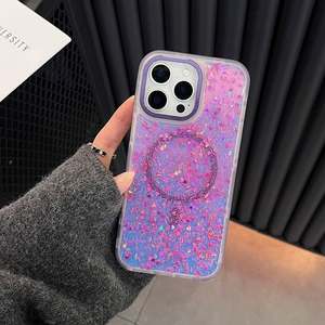 2025 nouveau Design dégradé couleurs Gel Glittermagnetic étui de charge sans fil pour Iphone 16 Pro <span class=keywords><strong>Max</strong></span> 15 Pro <span class=keywords><strong>Max</strong></span> pour filles femmes - Product Image 5
