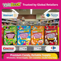 Bonbons lyophilisés croustillants Yoloduck, formes variées, saveurs de banane, cola et orange, bonbons lyophilisés en vrac