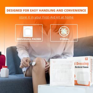 Carbou 15*15cm đa mục đích sử dụng sterial hiig-độ bám dính dính dính giáp gạc đảo mặc quần áo - Product Image 4