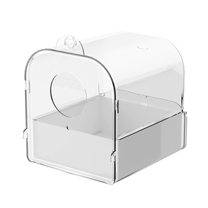 Nuovo Arrivo All'Ingrosso: Vasca per Uccelli in Plastica Trasparente di Alta Qualità, Antigoccia, Appendibile, Adatta per Piccoli Uccelli Domestici - Product Image 1