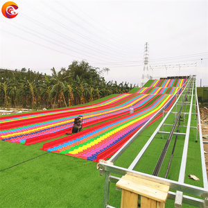 All'aperto arcobaleno slide ride di plastica colorata slide truck per parco giochi gioco arcobaleno scivolo - Product Image 4