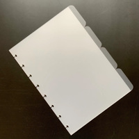 Separadores Personalizados A5 Transparentes Esmerilados con Pestañas, Páginas de Índice de Plástico Transparente para Planificador