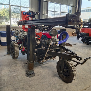130m kleine aanhangwagen waterputboorinstallatie draagbare wiel pneumatische waterputboorinstallatie - Product Image 2