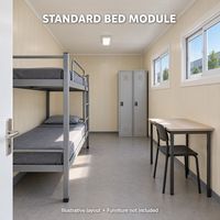 Unité d'hébergement individuelle pour travailleurs de 20 pieds