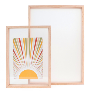 Cornice Galleggiante in Legno Grezzo Stile Japandi, Cornice Premium per <span class=keywords><strong>Foto</strong></span>, Disegni e Esposizione <span class=keywords><strong>di</strong></span> Arte Floreale - Product Image 5