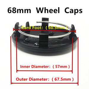 Coprimozzi per Auto da 60mm 61mm 68mm 69mm per Audi A1 A2 A3 A4 A5 A6 A7 Q3 Q4 Q5 Q7 S3 S4 S5 S6 S7 RS 3 4 5 6 7 8 TT Accessori - Product Image 5