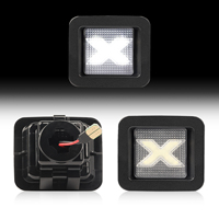 Feux de plaque d'immatriculation LED de style X pour Ford F-150 Raptor 2015-2024, feux de pare-chocs arrière pour pick-up, lampe de plaque FL3Z13550A, lot de 2 pièces