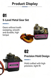 Servo MG90S de 12g con Micro Engranajes Metálicos, Torque de 1.5kg-cm, 50Hz PWM, Conector JR/Futaba para Aviones RC, Robots y Modelos DIY - Product Image 6