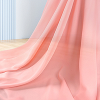 Rideau en tissu mousseline de soie 100D 1800T pour femmes, tissu de mariage, doublure en mousseline de soie, tissu pour robe, peau lisse, teinture écologique