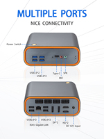 Nuevo Mini PC Nuc de Cuatro Núcleos Intel Core I3/i5/i7, 2xDDR4 16GB, SSD M.2 NVMe, 2xDP, 2xHD, Pantalla, Linux, Barebone para Negocios, Sin Ventilador, de Escritorio