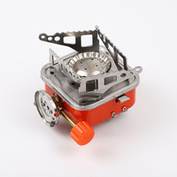 Réchaud à gaz miniature réglable et durable pour le camping, réchaud à gaz miniature pliable portable pour l'extérieur