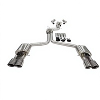 Échappement Audi S4 B8, échappement complet Audi S5 B9, silencieux Audi S4 à quatre sorties, échappement Audi S4 B8 2010, échappement Audi S4 B8.5, tuyaux d'échappement Valvetronic