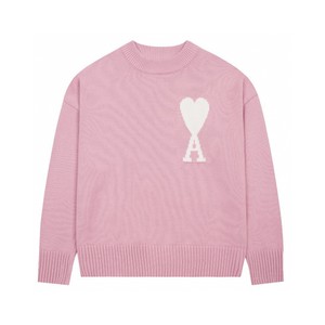 <span class=keywords><strong>Maglione</strong></span> Pullover <span class=keywords><strong>Ami</strong></span> per Uomo Lavorato a Maglia con Motivo 'Lettera d'Amore' Stile Streetwear con Logo Frontale Popolare tra le Coppie - Product Image 6