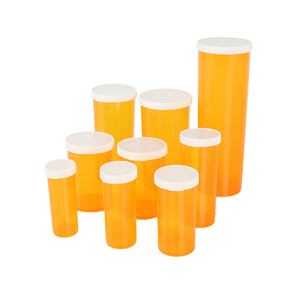 Frasco de Plástico Âmbar Transparente para Medicamentos com Tampa de Encaixe para Uso Farmacêutico - Mais Vendido - Product Image 6