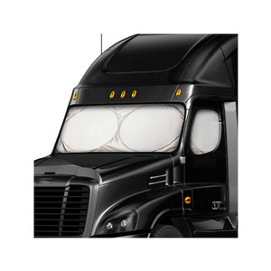 Parasole Pieghevole a Doppio Anello in <span class=keywords><strong>Tessuto</strong></span> Argentato 240T per Camion, Colore Solido, Installazione Adesiva per Parabrezza OLIVER - Product Image 2