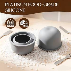 Molde de Silicona para Pastel de Mousse, Forma de Manzana, de una Sola Cavidad, Antiadherente, Libre de BPA, 100% de Grado Alimenticio, Platino LFGB, de MUYULINS Factory - Product Image 2