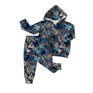 Ensemble de vêtements pour bébé garçon imprimé cerf BLP1435, collection boutique, tenues pour enfants, vente en gros, ensemble sweat à capuche à manches longues - Product Image 5