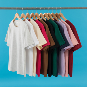 T-shirt stampa serigrafia con stampa DTG ricamo nuovo arrivo tinta unita logo personalizzato <span class=keywords><strong>abbigliamento</strong></span> donna donna <span class=keywords><strong>abbigliamento</strong></span> estivo - Product Image 1