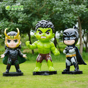 Cuộc sống ngoài trời Kích thước 39.37 "Spiderman sợi thủy tinh Marvel phim hoạt hình nhựa Tượng điêu khắc cho công viên chủ đề cửa hàng trung tâm hiển thị trang trí - Product Image 3