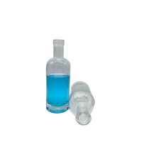 Bouteille de tequila personnalisée de petite capacité, bouteille de vodka ronde, bouteille de vin de fruits de 350 ml