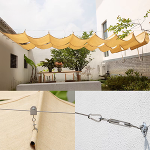 Jaring naungan Anti UV kustom tahan lama, jaring naungan matahari taman luar ruangan, jaring naungan matahari untuk Teras - Product Image 5